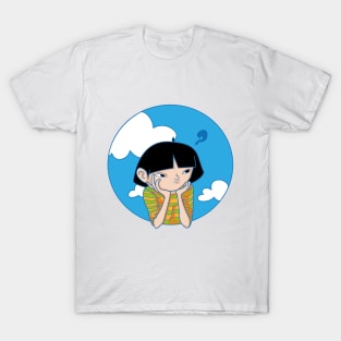 Cartoon girl dreaming away T-Shirt